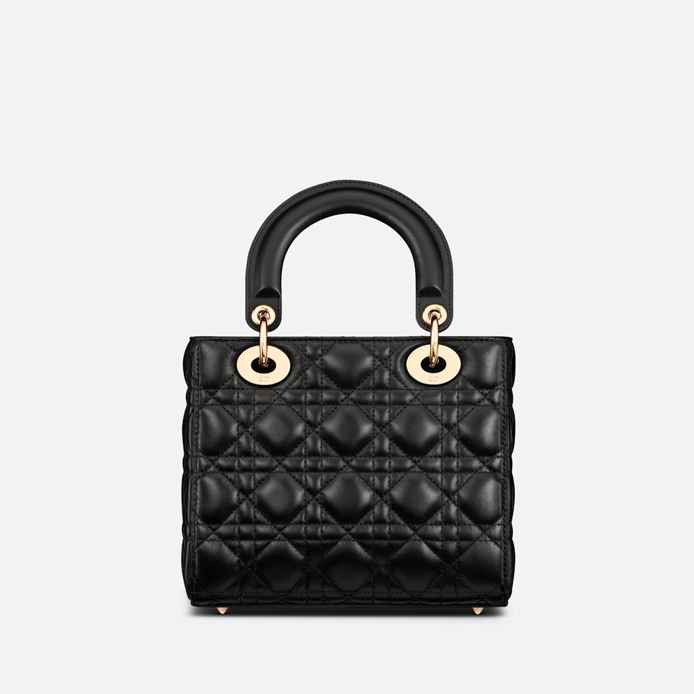 Small Lady Dior My ABCDior Bag Black Cannage Lambskin M0538ONGE M900 - Photo-3