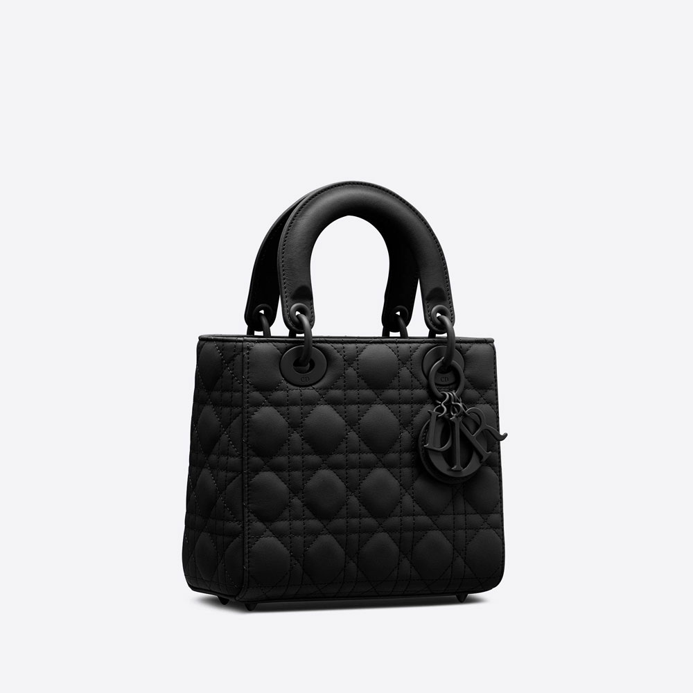 Lady Dior My ABCDior Bag Black Ultramatte Cannage Calfskin M0538SLOI M989 - Photo-2
