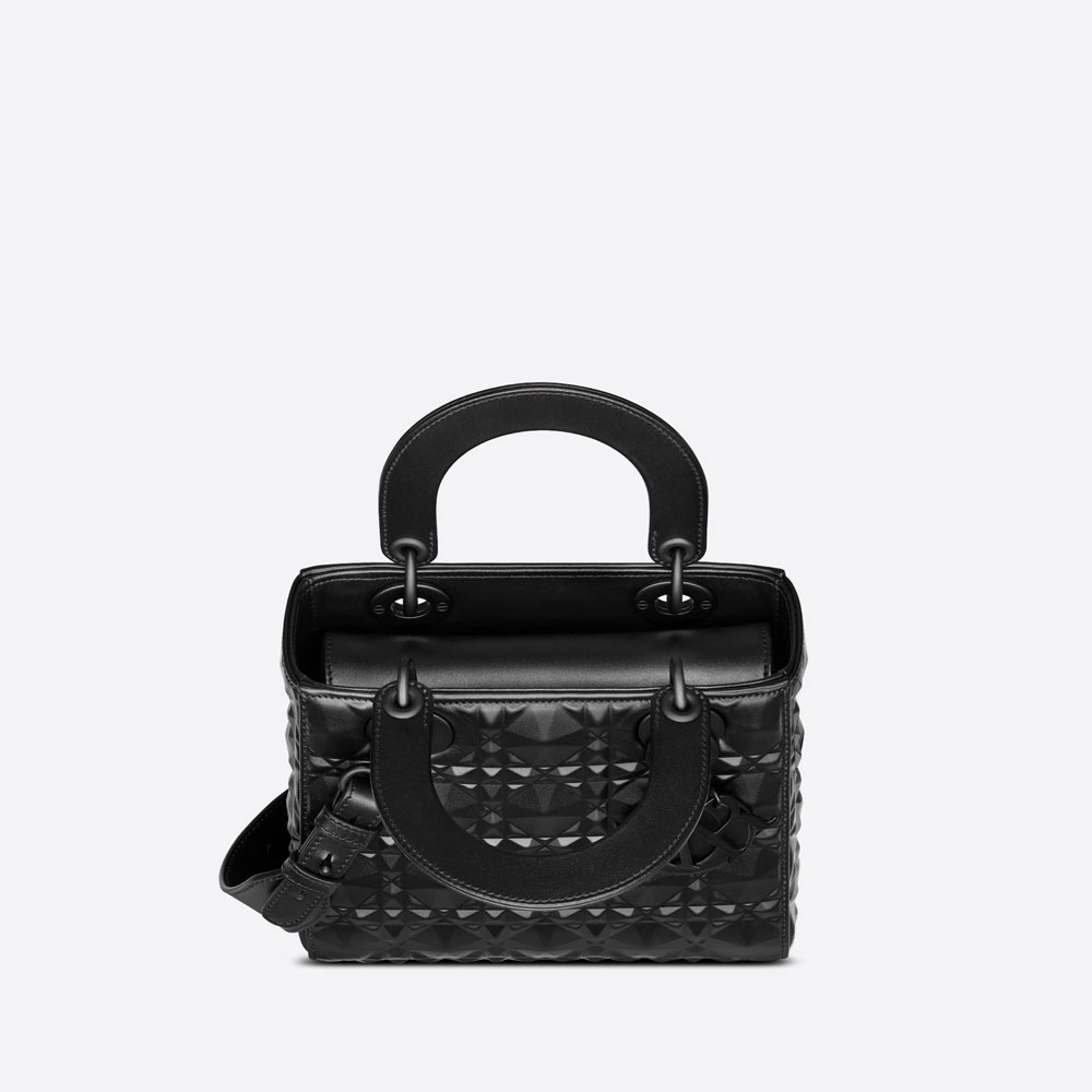 Small Lady Dior My ABCDior Bag Black Cannage Calfskin M0538SNEA M900 - Photo-3