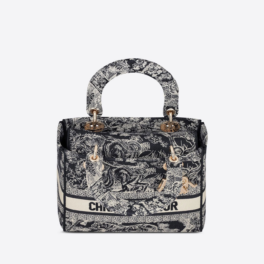 Dior Medium Lady D Lite Bag Toile de Jouy Reverse Embroidery M0565ORGO M928 - Photo-2