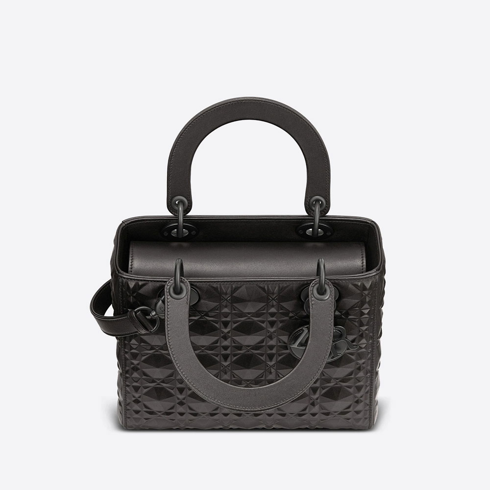 Medium Lady Dior Bag Black Cannage Calfskin M0565SNEA M900 - Photo-3