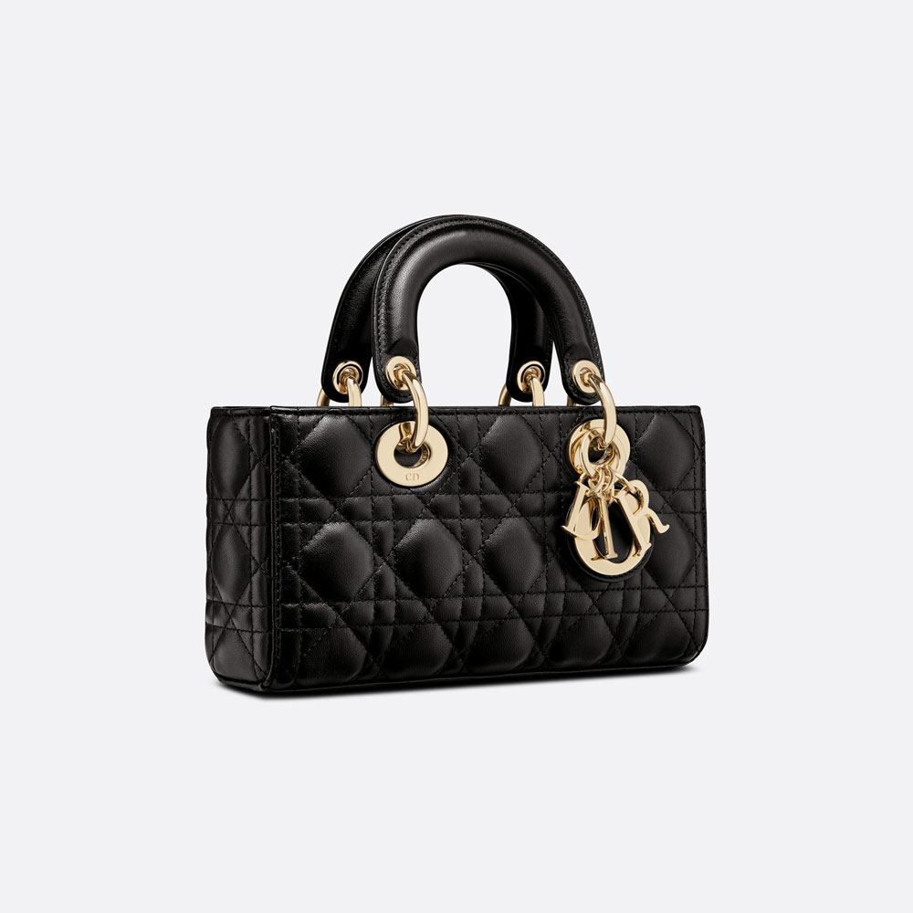 Dior Small Lady D-Joy Bag Black Cannage Lambskin M0613ONGE M900 - Photo-2