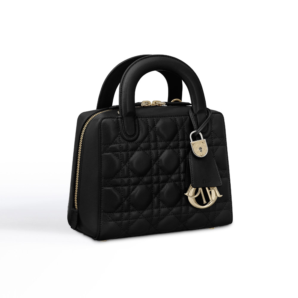 Dior lily bag in black cannage lambskin M0661OVQN M900