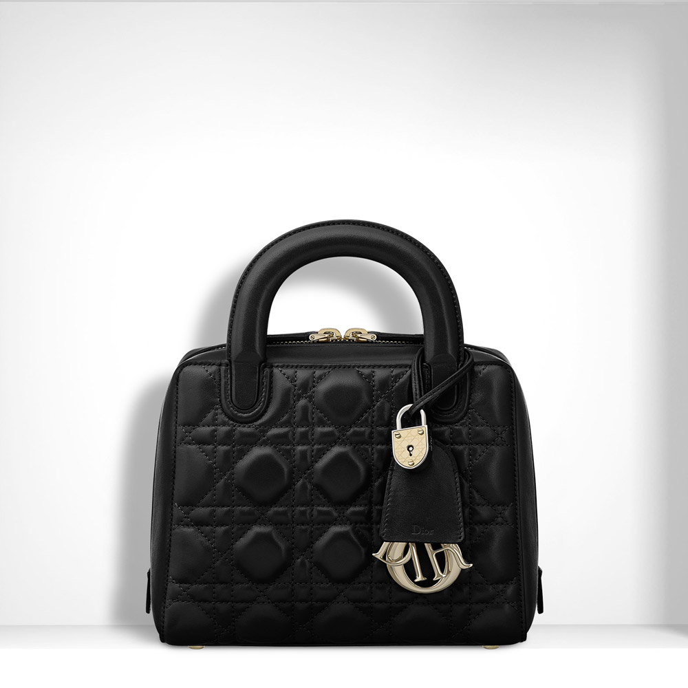 Dior lily bag in black cannage lambskin M0661OVQN M900 - Photo-2