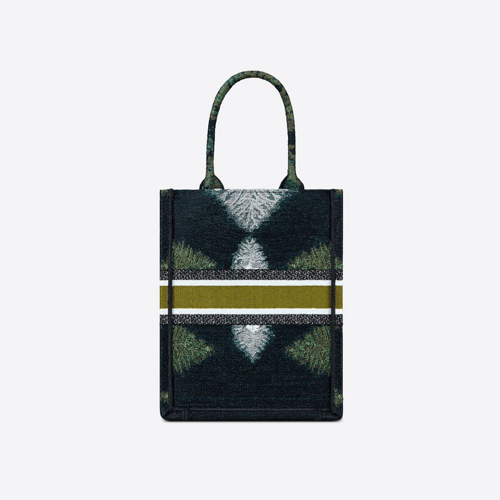 Vertical Dior Book Tote Embroidery with Metallic Thread M1272ZTYH M884 - Photo-2