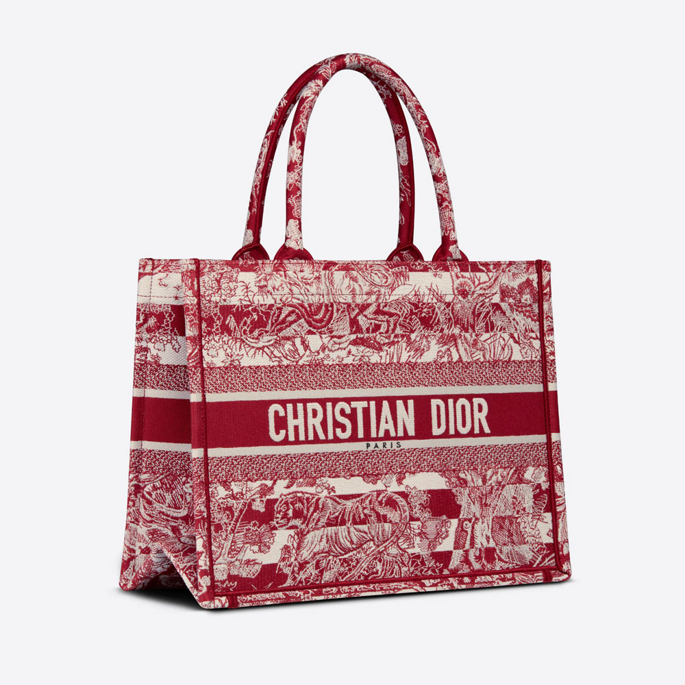 Medium Dior Book Tote Burgundy M1296ZRLP M17E - Photo-2