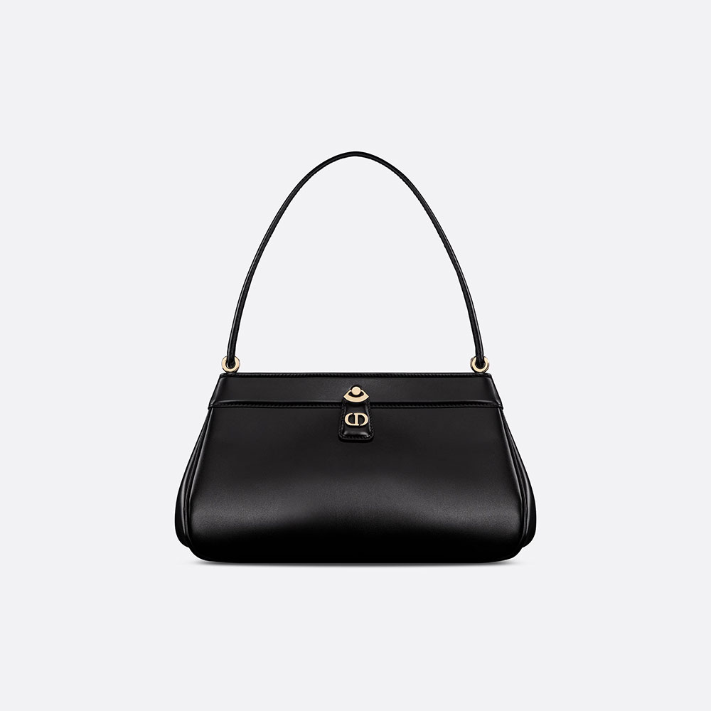 Medium Dior Key Bag Black Box Calfskin M1843OBEQ M900