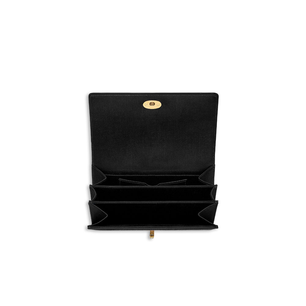 Dior Bee clutch in black satin M3400CSRA M900 - Photo-3