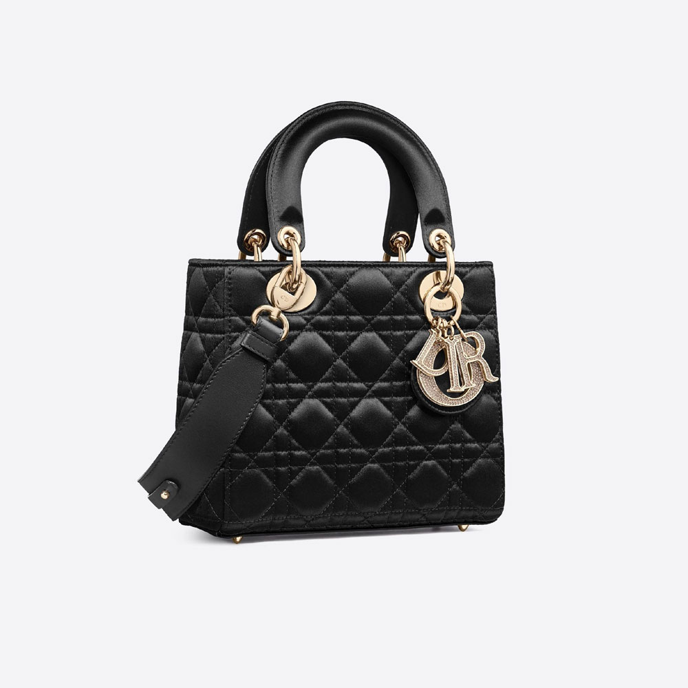My ABCDior Lady Dior Bag Black Cannage Satin M538SOSMJ M900