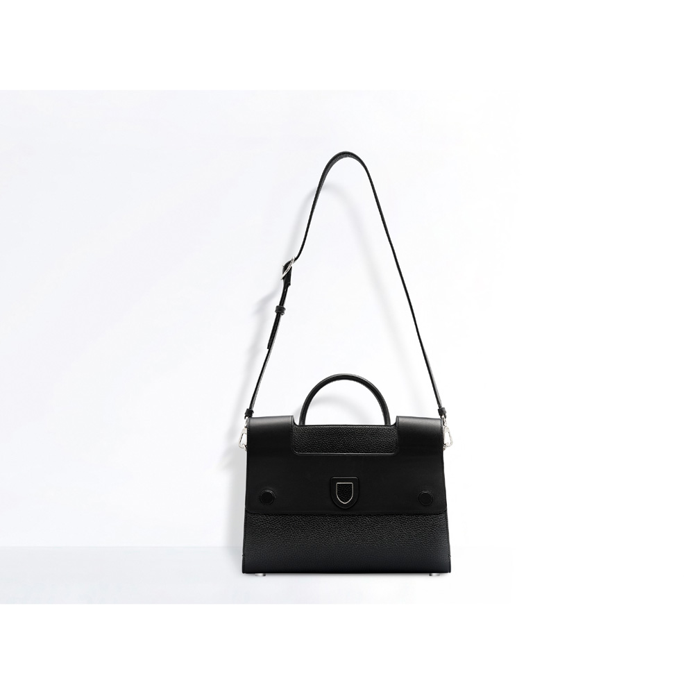 diorever bag in black bullcalf leather M7001PTLW M989 - Photo-4