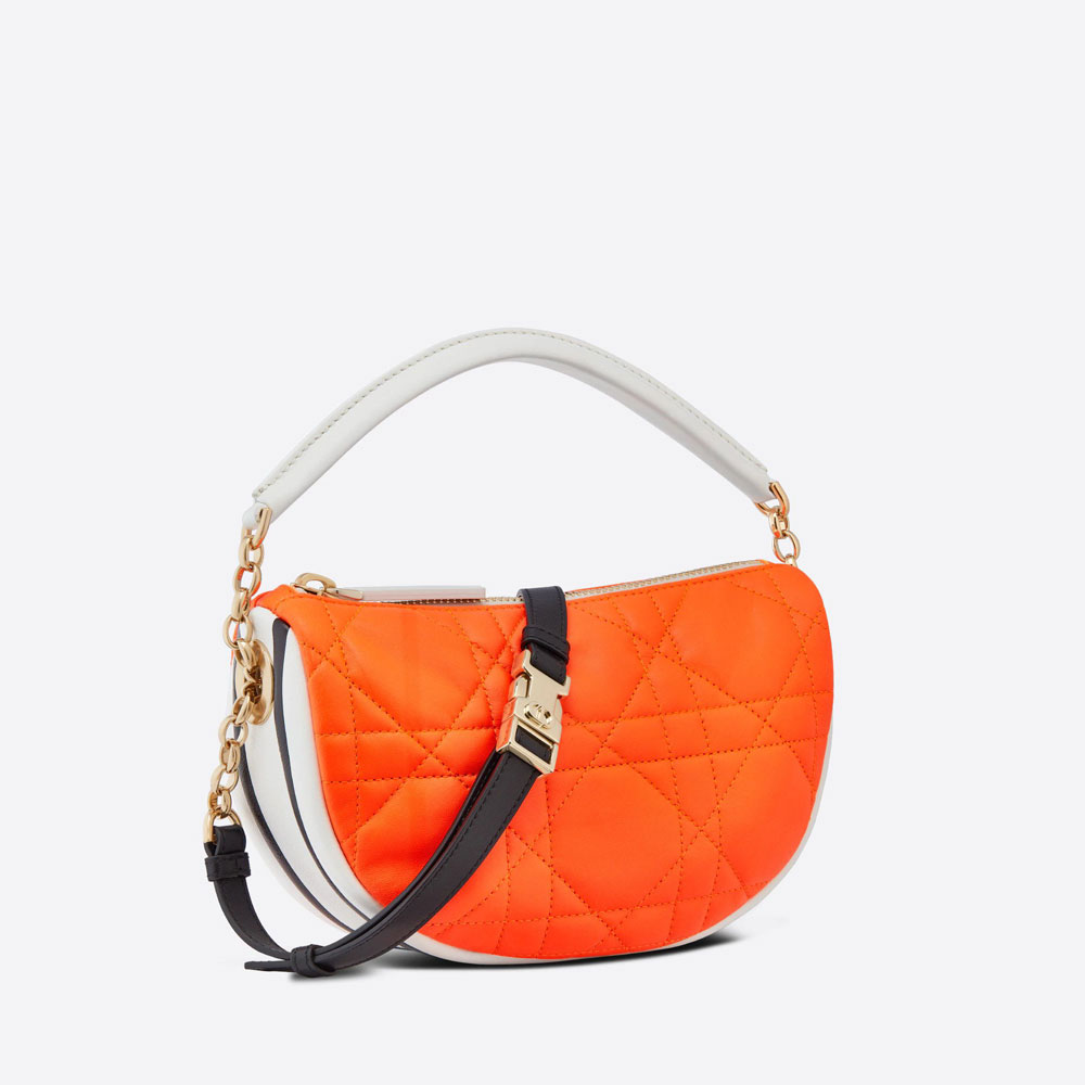 Small Dior Vibe Hobo Bag Fluorescent Orange M7200ODDO M057 - Photo-2