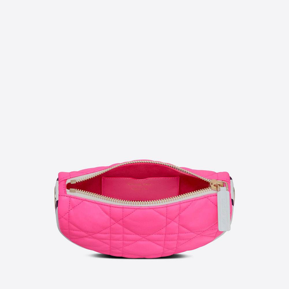 Small Dior Vibe Hobo Bag Pink Macrocannage M7200ODDO M956 - Photo-3