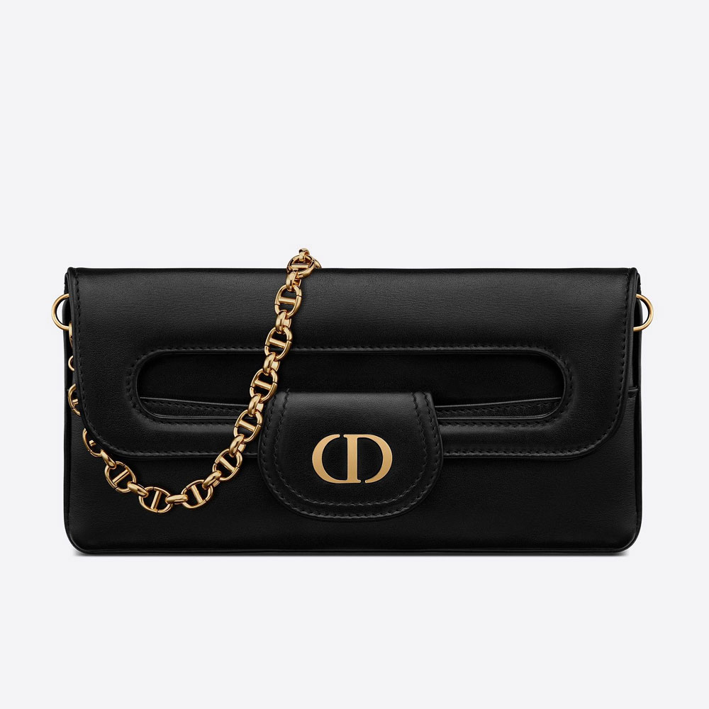 Small DiorDouble Bag Black Smooth Calfskin M8642UBBU M900