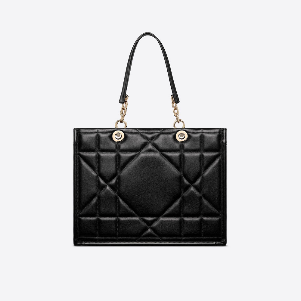 Medium Dior Essential Tote Bag Archicannage Calfskin M8721OZVJ M900 - Photo-3