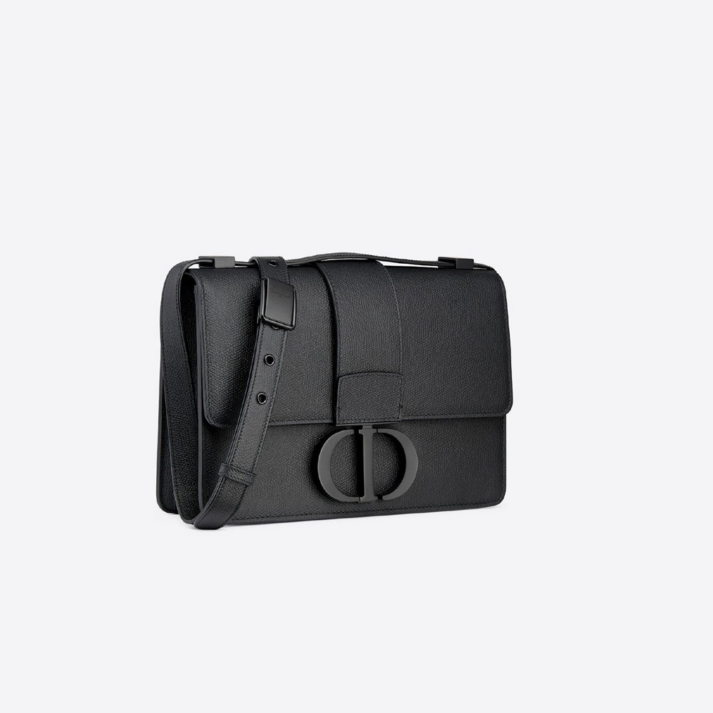 Dior 30 Montaigne Bag Black Grained Calfskin M9203SBFK M989