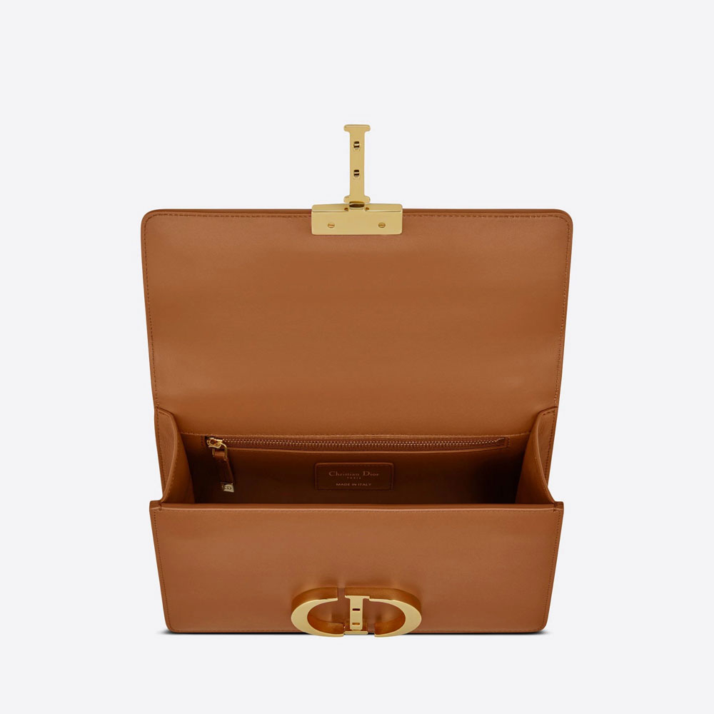 Dior 30 Montaigne Bag Cognac Colored Box Calfskin M9203UMOS M62E - Photo-2