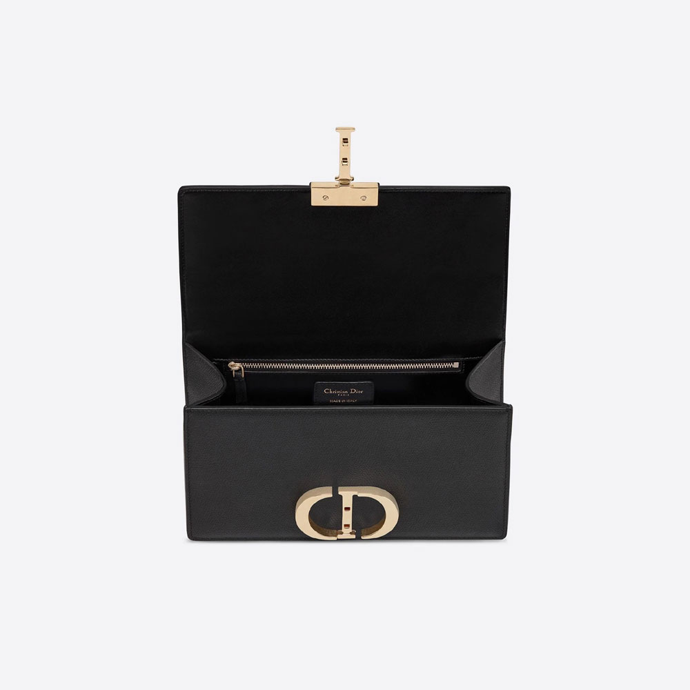Dior 30 Montaigne Chain Bag Black Grained Calfskin M9208OWBH M900 - Photo-2