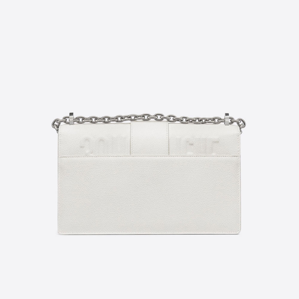 Dior 30 Montaigne Chain Bag Chalk Grained Calfskin M9208PWBH M30U - Photo-3
