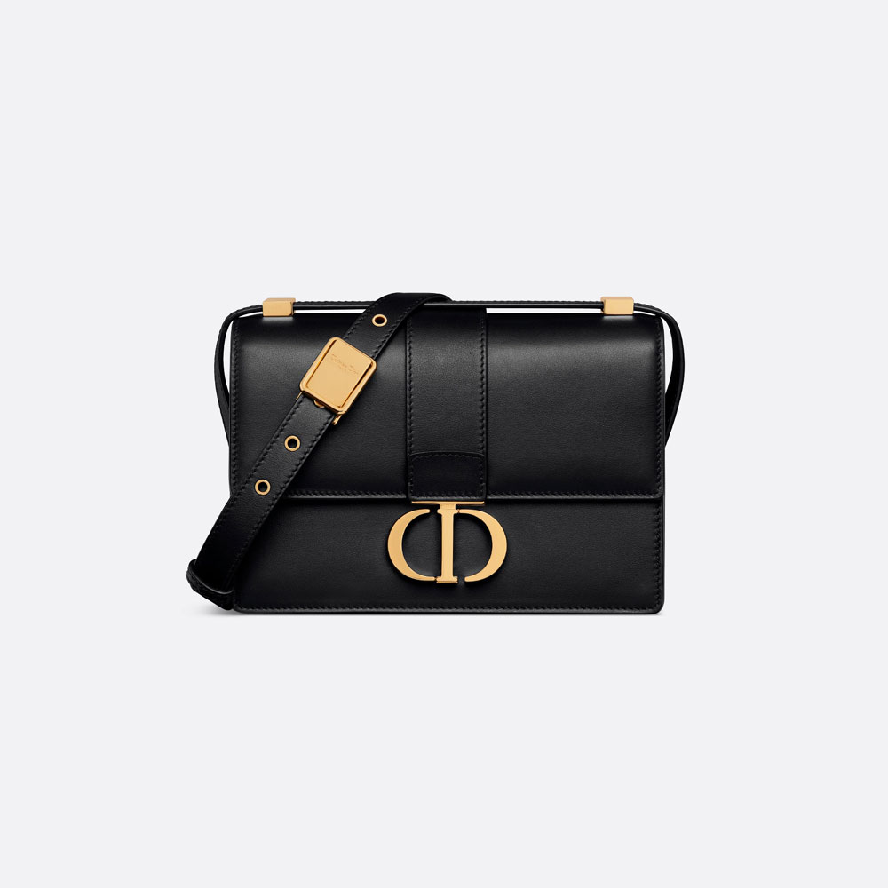 Dior Small 30 Montaigne Bag Black Calfskin M9234UHEL M900