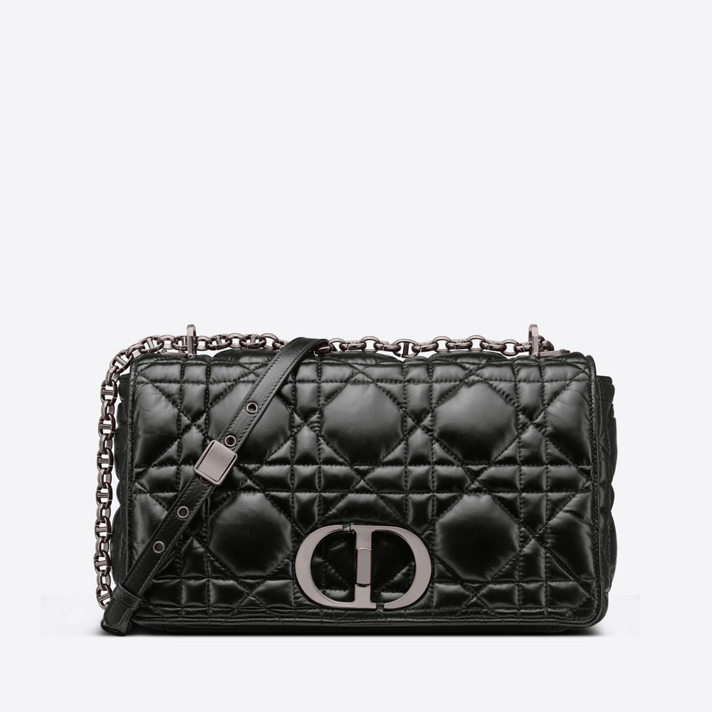 Large Dior Caro Bag Quilted Macrocannage Calf M9243BNGK M900