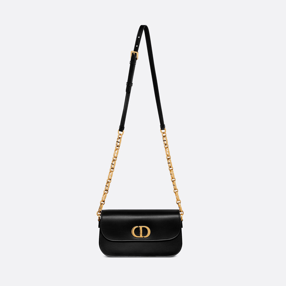 Dior 30 Montaigne Avenue Bag Black Box Calfskin M9260UMOA M900 - Photo-3