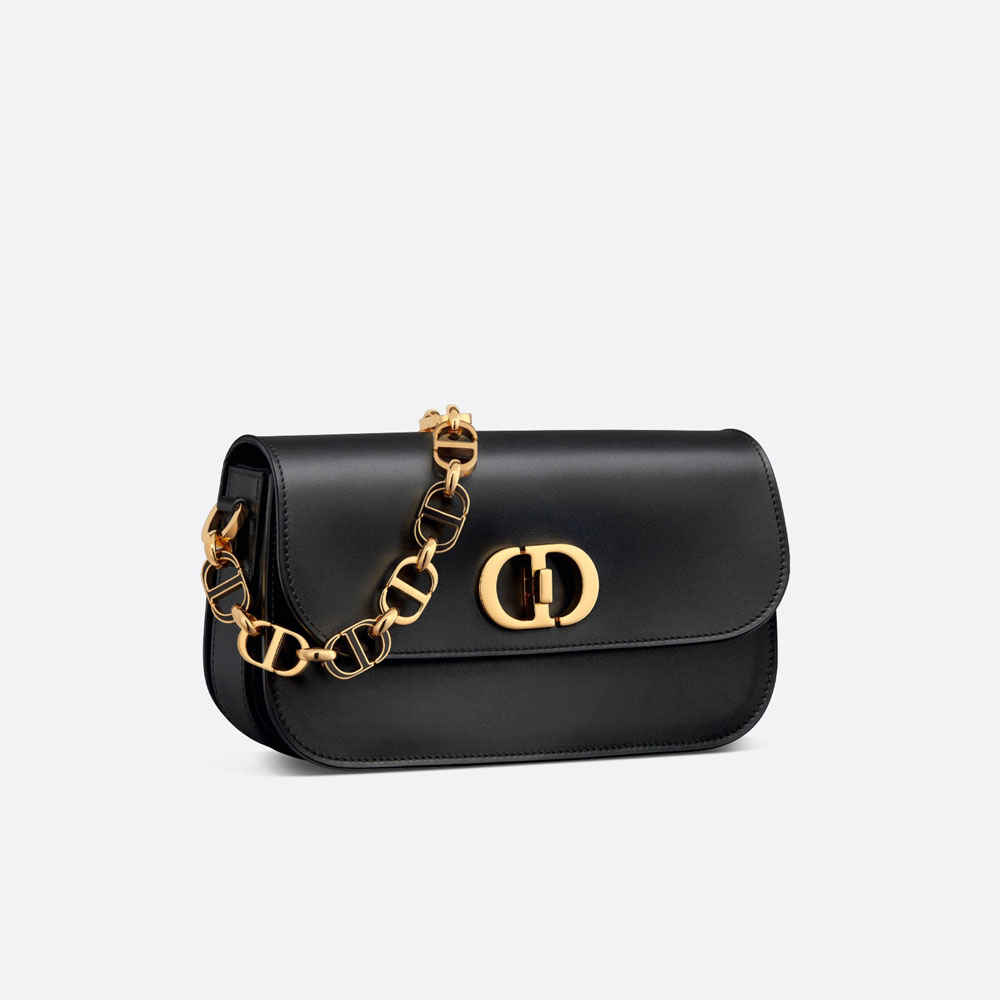 Dior Small 30 Montaigne Avenue Bag Black Box Calfskin M9261UMOA M900 - Photo-2
