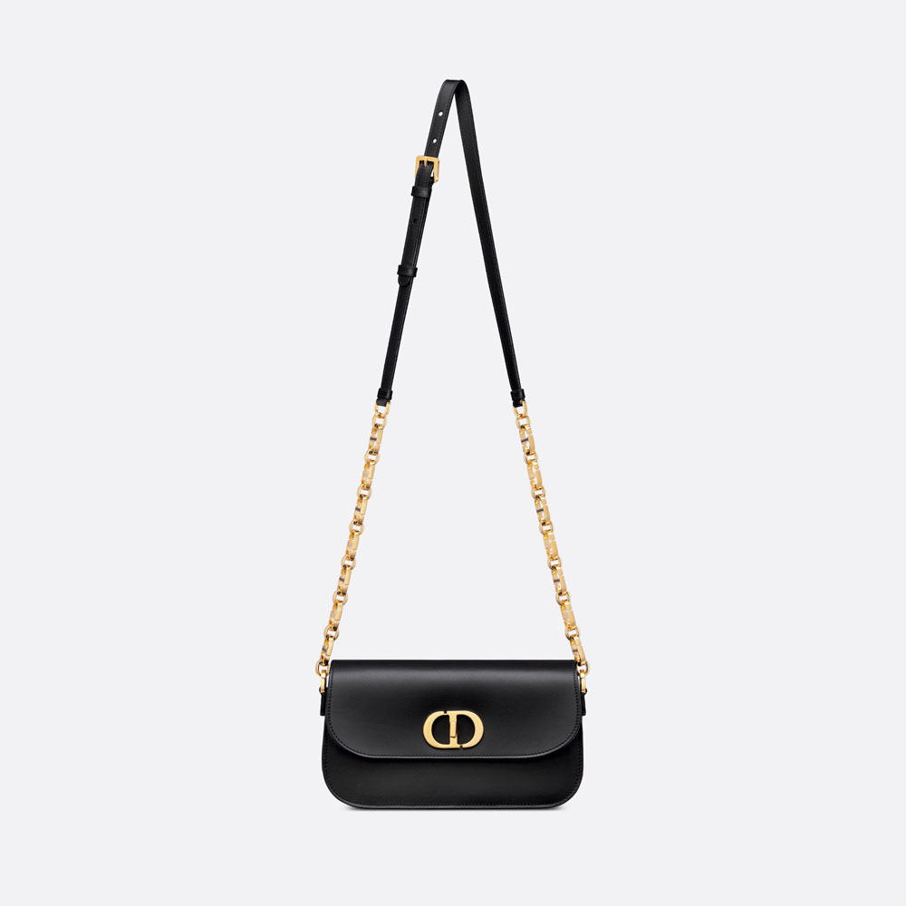 Dior Small 30 Montaigne Avenue Bag Black Box Calfskin M9261UMOA M900 - Photo-3