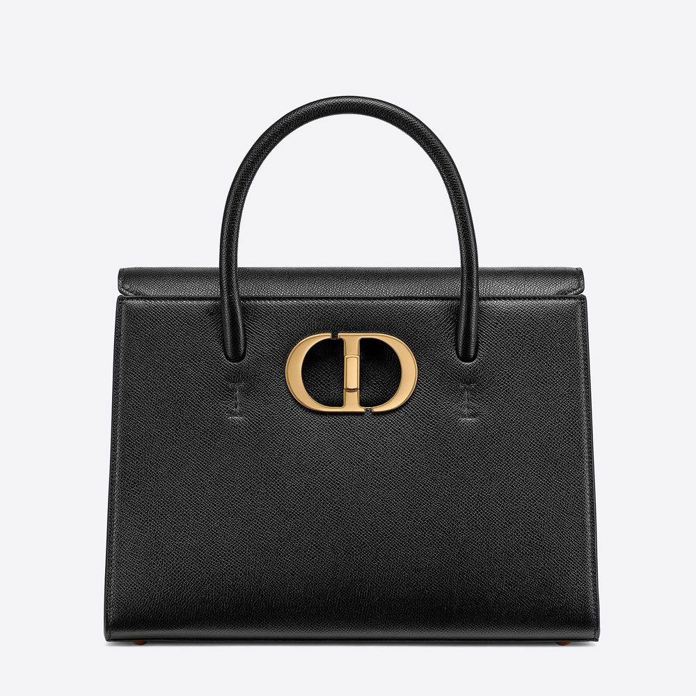 Dior Large St Honore Tote Black Grained Calfskin M9306UBAE M900