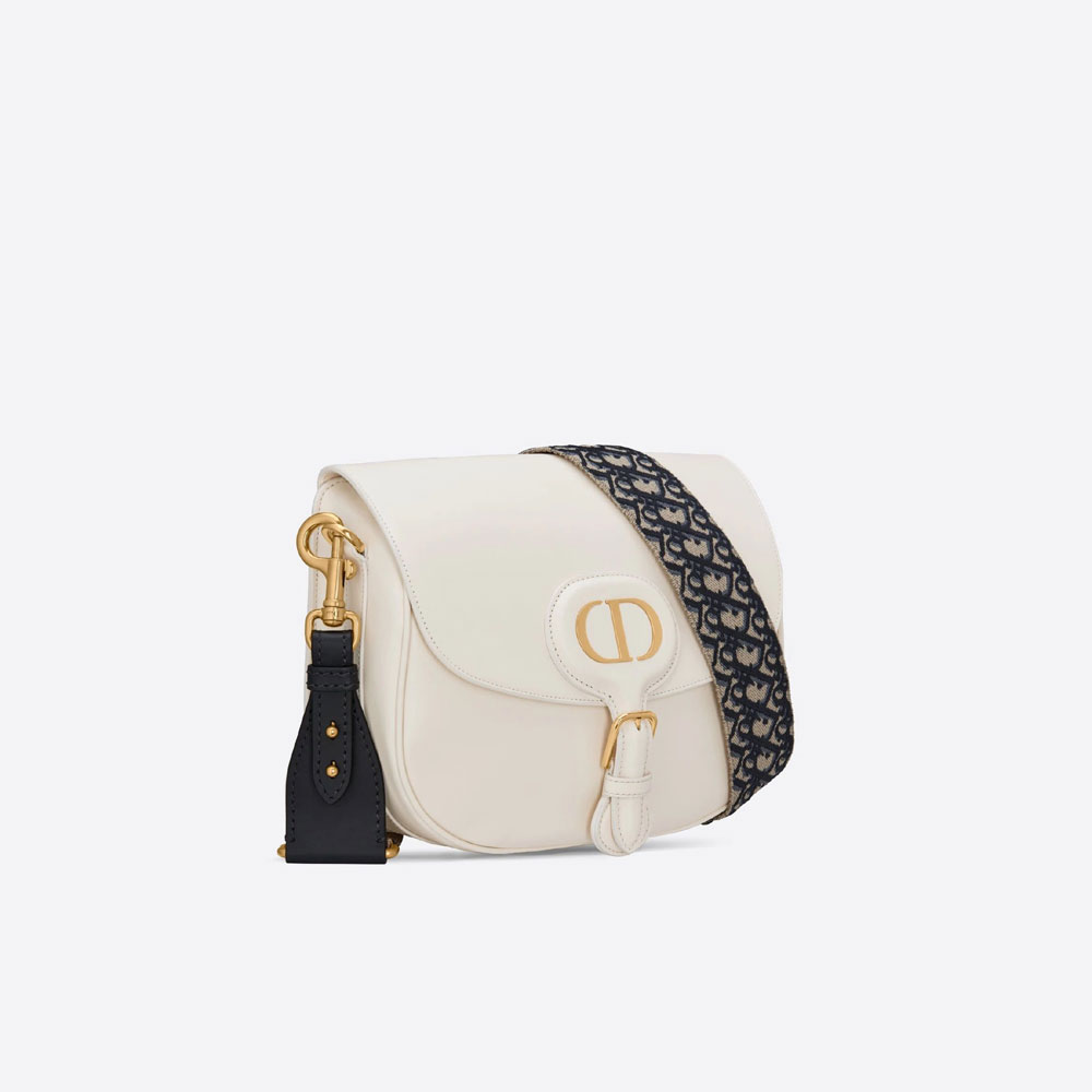 Large Dior Bobby Bag Latte Box Calfskin Oblique Strap M9320UMOB M941