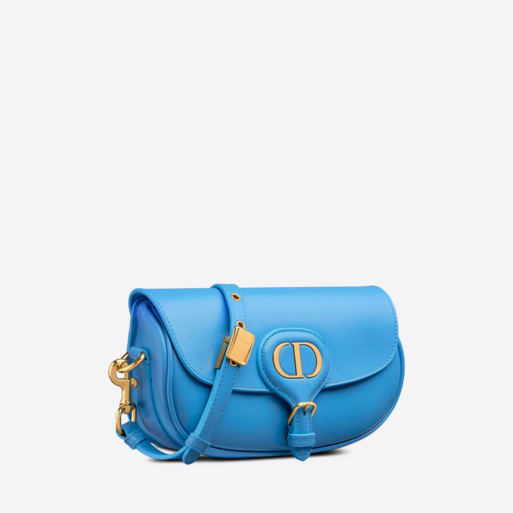 Dior Bobby East West Bag Bright Blue Box Calfskin M9327UMOL M05Z - Photo-2