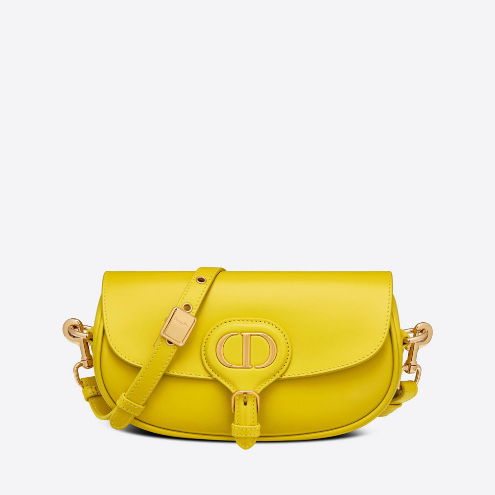 Dior Bobby East West Bag Mustard Yellow Box Calfskin M9327UMOL M27Y