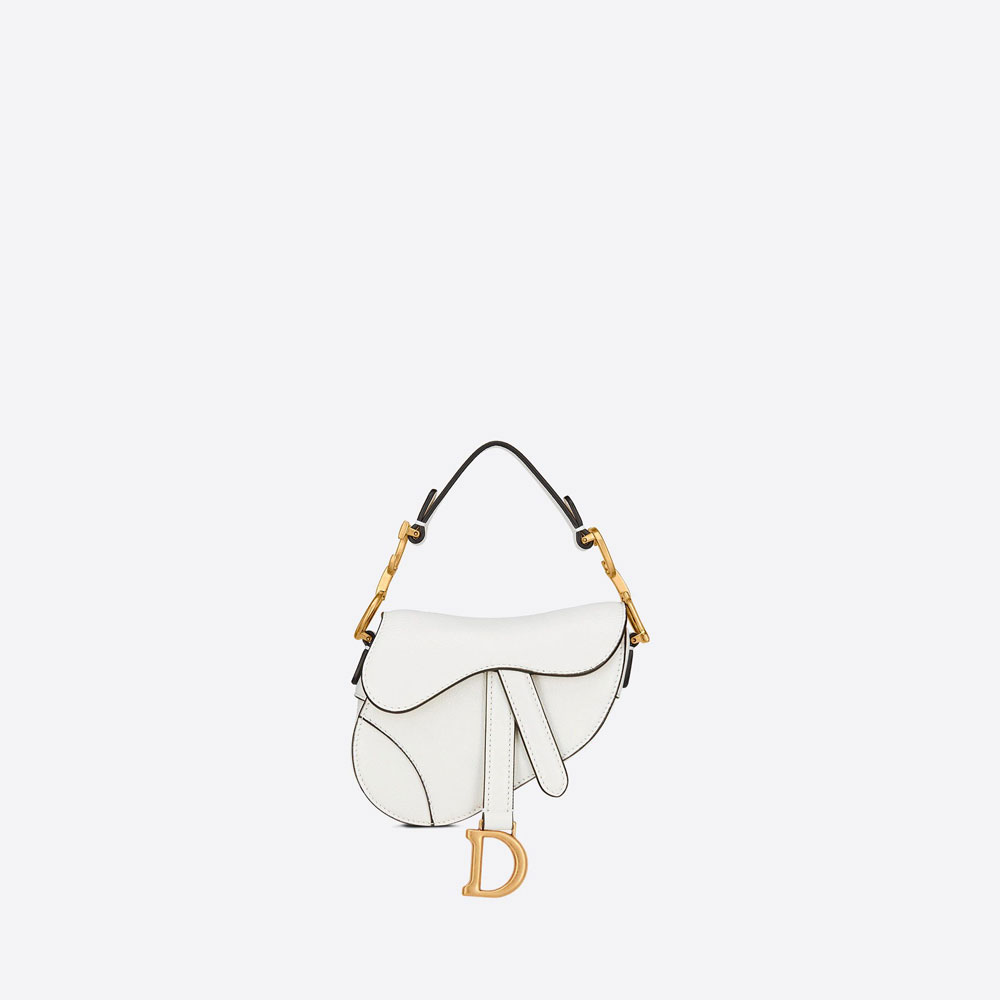 Dior Micro Saddle Bag Latte Goatskin S5662CCEH M030