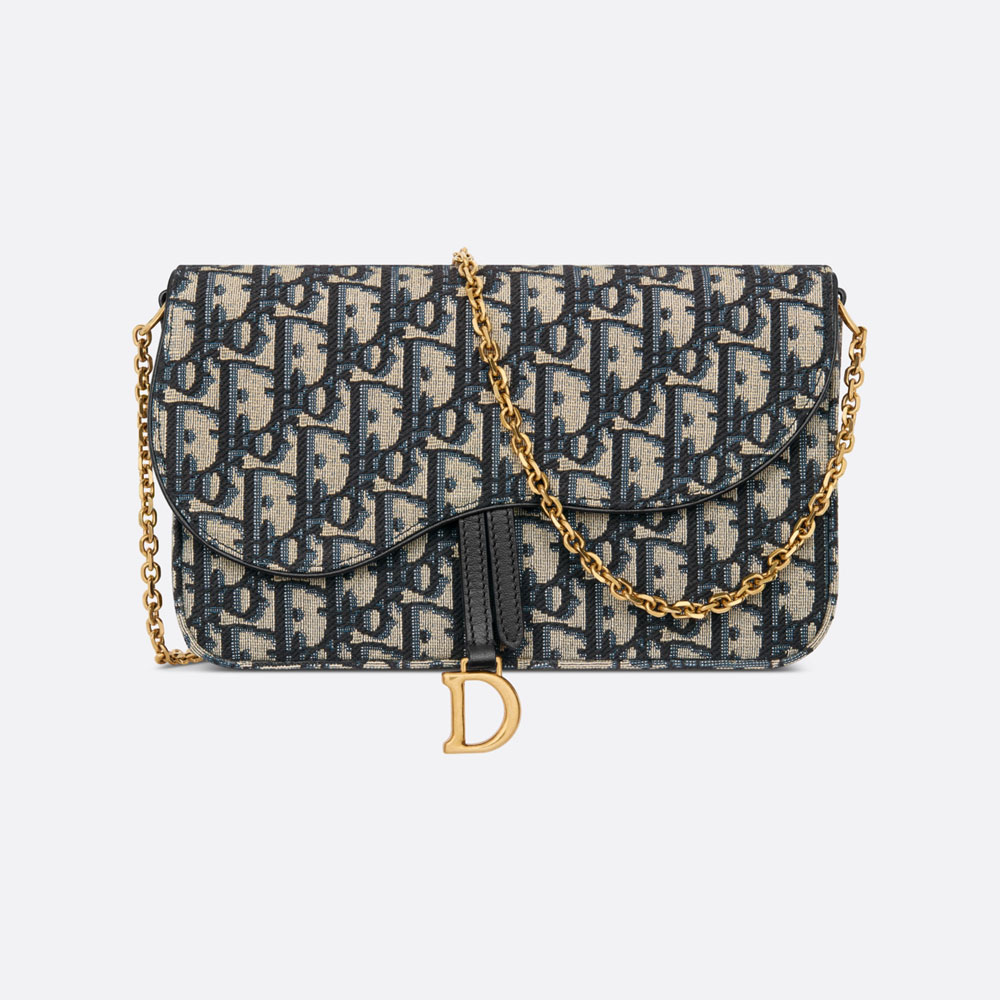 Dior Saddle Pouch with Chain S5907CTZQ M928