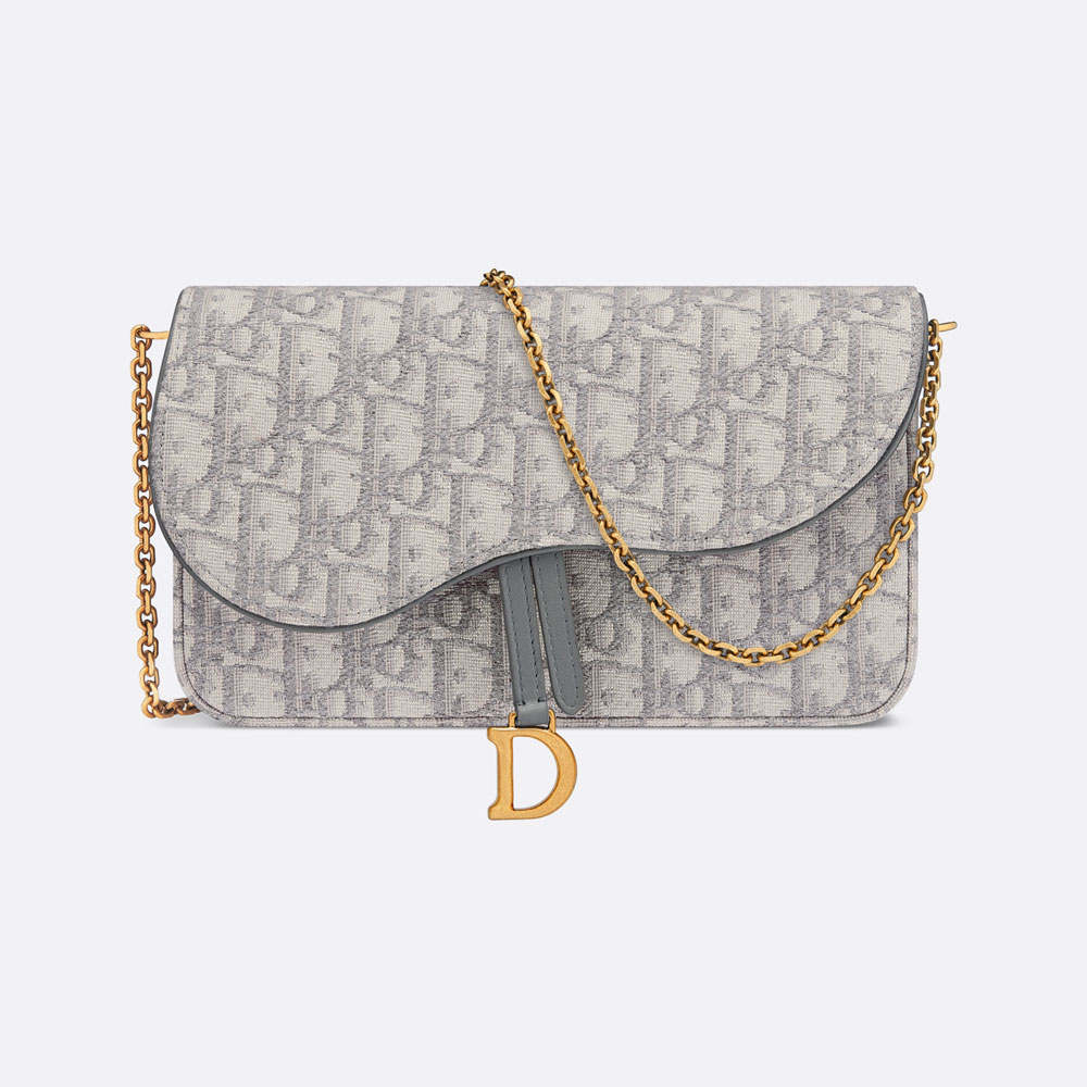 Dior Saddle Pouch with Chain S5907CTZQ M932