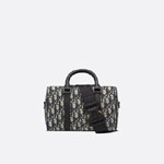 Dior Lingot 26 Bag Beige and Black Dior Oblique Jacquard 1ADDU114YKY H27E
