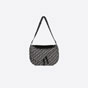 Saddle Soft Bag Beige And Black Dior Oblique Jacquard 1ADHO022YKY H05E - thumb-3