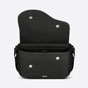 Dior Mini Saddle Messenger Bag Black Grained Calfskin 1ADME130YMJ H00N - thumb-2