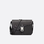 Dior Saddle Messenger Bag Black Grained Calfskin 1ADME162YKK H00N