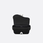 Dior Mini Saddle Bag with Strap Black Grained Calfskin 1ADPO049YKK H00N - thumb-3