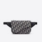 Saddle Belt Bag Beige and Black Dior Oblique Jacquard 1ADPO223YKY H27E - thumb-2