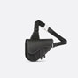 Dior Mini Saddle Bag Black Grained Calfskin 1ADPO248YKK H00N - thumb-2
