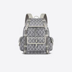 Dior Hit The Road Backpack Dior Gray CD Diamond Canvas 1ESBA163CDP H42E