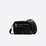 Safari Messenger Bag Black Dior Oblique Galaxy Leather 1ESPO206VPI H03E