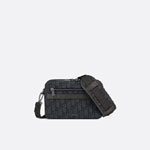 Safari Messenger Bag Black Dior Oblique Jacquard 1ESPO206YKY H10E