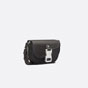 Dior Saddle Pouch with Strap Black Grained Calfskin 2ADCA435YKK H00N - thumb-2
