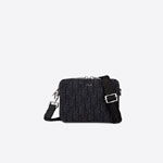 Pouch With Shoulder Strap Black Dior Oblique Jacquard 2OBBC119YSE H03E