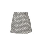 Dior Skort Gray Technical Taffeta Jacquard 357P15A2970 X8854