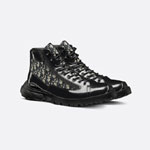 Dior Combat Ankle Boot Black Polished Calfskin 3BO337ZXF H961