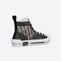 B23 High Top Sneaker Black and White Dior Oblique Canvas 3SH118YJP H961 - thumb-2