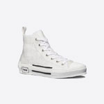 B23 High-Top Sneaker White Dior Oblique Canvas 3SH118YNT H060
